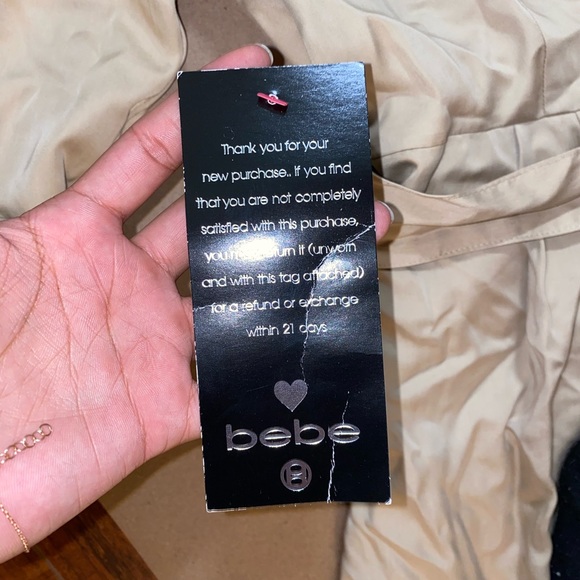 bebe Long Sleeve Silk Dress - Picture 6 of 6